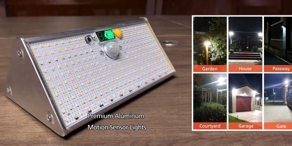 Hanging Solar Security Lights, Aluminum Solar PIR Light