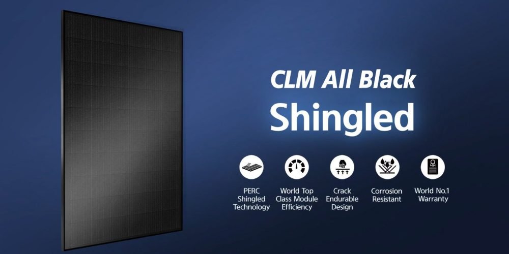 Shingled All Black Solar Panels For Rooftop PV Systems